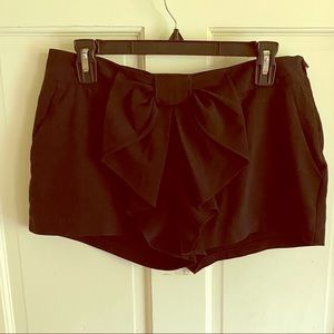 Charlotte Russe Black Bow shorts